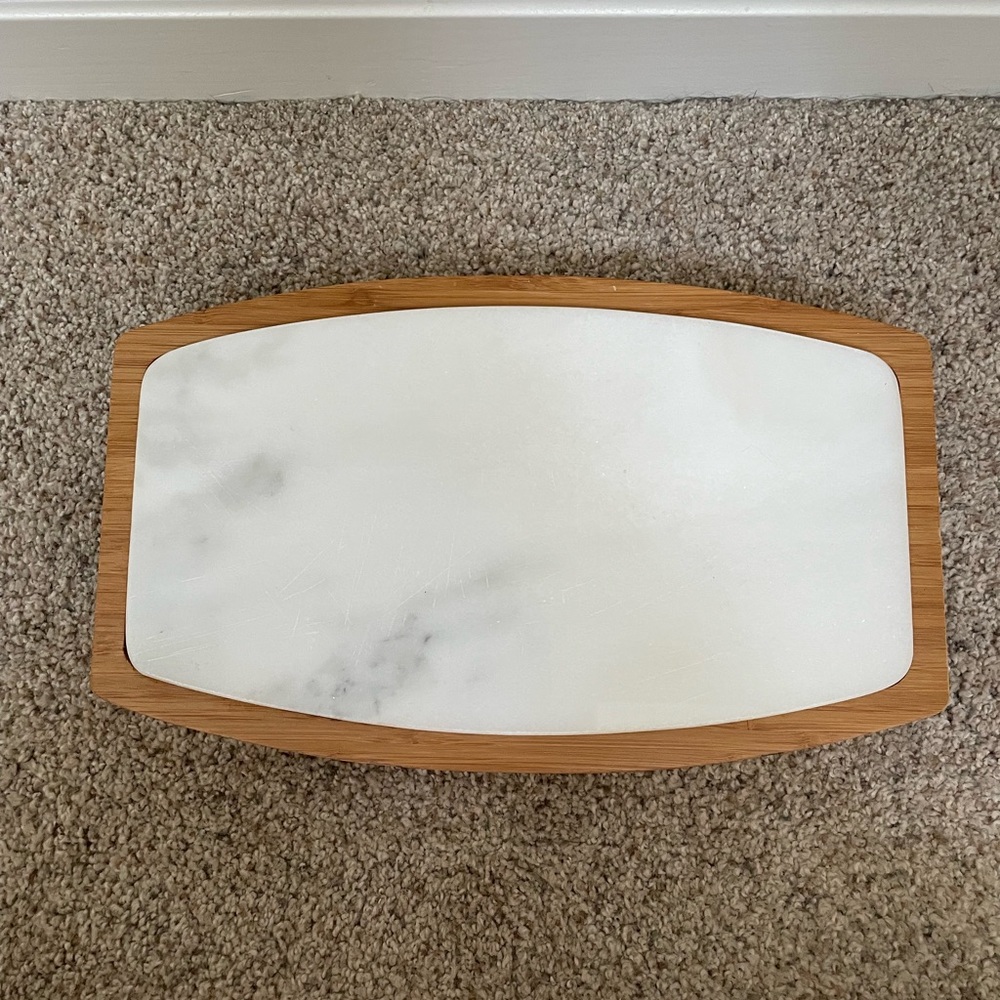 Marble Cheese board with Knives